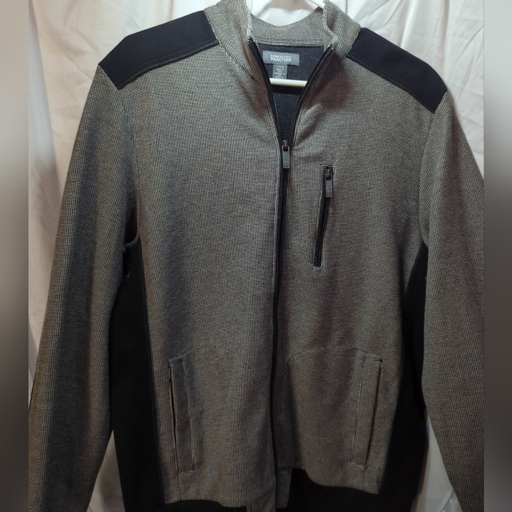 Men's Kenneth‎ Cole Reactiom Herringbone Full-Zip Jacket Size Large